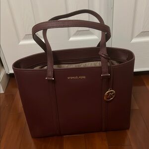 Michael Kors Red Tote Bag